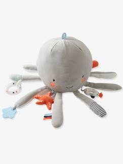 Speelgoed-Eerste levensjaren-Knuffels en knuffeldoekjes-Grote octopusknuffel met accessoires