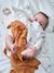 Lot de 3 langes MINI COMPAGNIE en gaze de coton bio* écru / caramel - vertbaudet enfant 