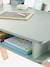 Bureau enfant LIGNE ARCHITEKT BLANC/BOIS CLAIR+vert - vertbaudet enfant 