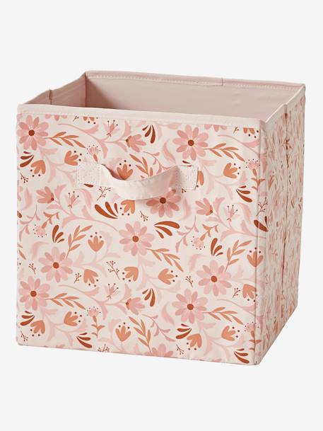Lot de 3 bacs de rangement Renard fleurs rose - vertbaudet enfant 
