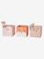 Lot de 3 bacs de rangement Renard fleurs rose - vertbaudet enfant 