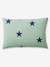 Parure housse de couette enfant et taie d'oreiller DREAM BIG kaki / étoiles marine - vertbaudet enfant 
