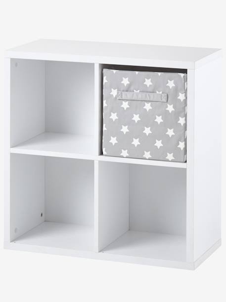 Bibliothèque Cube de Rangement 3 cases blanc