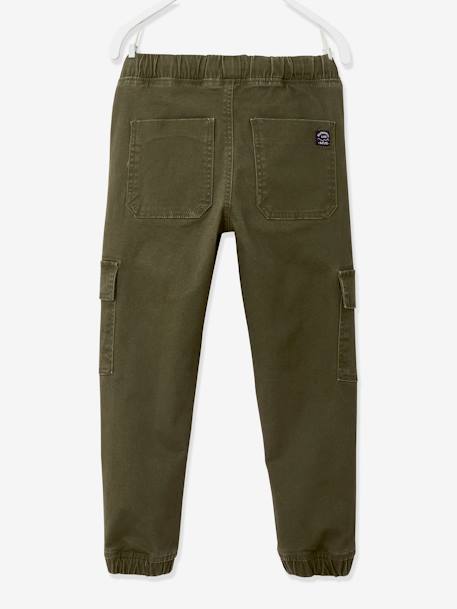 Pantalon garçon battle facile à enfiler anthracite+bleu glacier+kaki foncé+taupe - vertbaudet enfant 