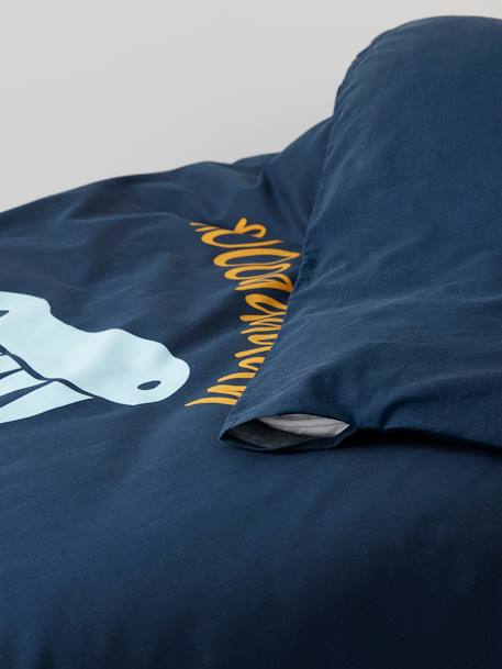 Dekbedovertrek voor kinderen Magicouette DINORAMA Oeko-Tex® BLAUW - vertbaudet enfant 