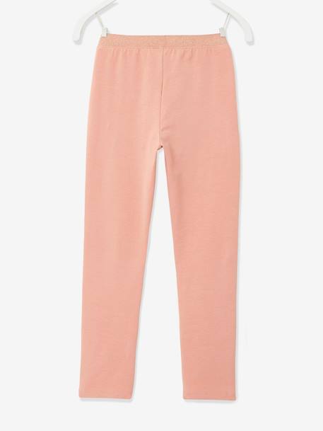 Legging fille ceinture irisée Basics gris chiné+MARINE GRISE+mauve+NOIR+rose foncé - vertbaudet enfant 