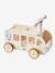 Porteur bus à doudous HANOÏ en bois FSC® BLANC MOYEN UNI AVEC DECOR - vertbaudet enfant 