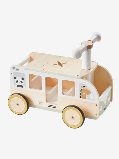 Zachte speelgoedbus HANOÏ gemaakt van FSC®-hout meerkleurig - vertbaudet enfant 