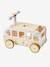 Porteur bus à doudous HANOÏ en bois FSC® BLANC MOYEN UNI AVEC DECOR - vertbaudet enfant 