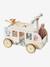 Porteur bus à doudous HANOÏ en bois FSC® BLANC MOYEN UNI AVEC DECOR - vertbaudet enfant 