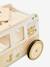 Porteur bus à doudous HANOÏ en bois FSC® BLANC MOYEN UNI AVEC DECOR - vertbaudet enfant 