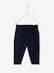 Molton babybroek met elastische taille flesgroen+inkt+rozen - vertbaudet enfant 