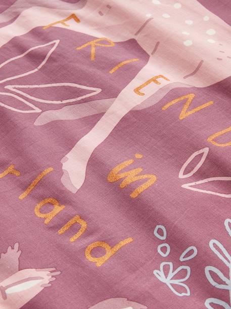 Set dekbedovertrek + kussensloop voor kinderen VICTORIA Oeko-Tex® pruim - vertbaudet enfant 
