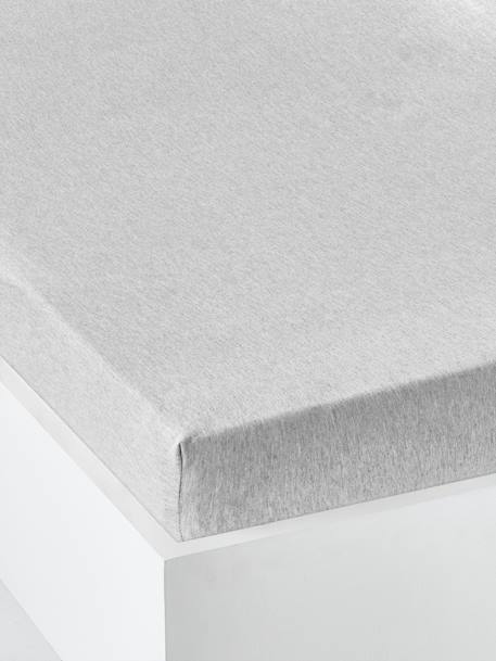 Drap-housse bébé PETIT MOUTON gris chiné - vertbaudet enfant 