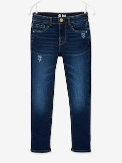-Jean slim MorphologiK fille tour de hanches FIN avec usures