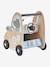 Loopwagen met autoremmen, gemaakt van FSC®-hout meerkleurig - vertbaudet enfant 