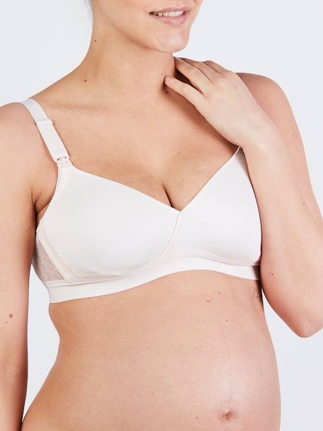 Soutien-gorge de grossesse et d'allaitement Serena CACHE C¼UR sans armatures BLUSH+NOIR+NOIR GRIS+terracotta - vertbaudet enfant 