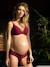 Zwangerschaps- en borstvoedingsbeha Milk CACHE COEUR met beugels BLUSH+BORDEAUXROOD+ZWART - vertbaudet enfant 