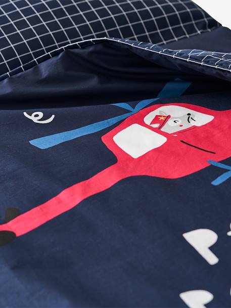 Couchage de sieste maternelle personnalisable MINILI POMPIER marine - vertbaudet enfant 