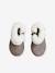 Boots cuir fourrés bébé fille Taupe - vertbaudet enfant 