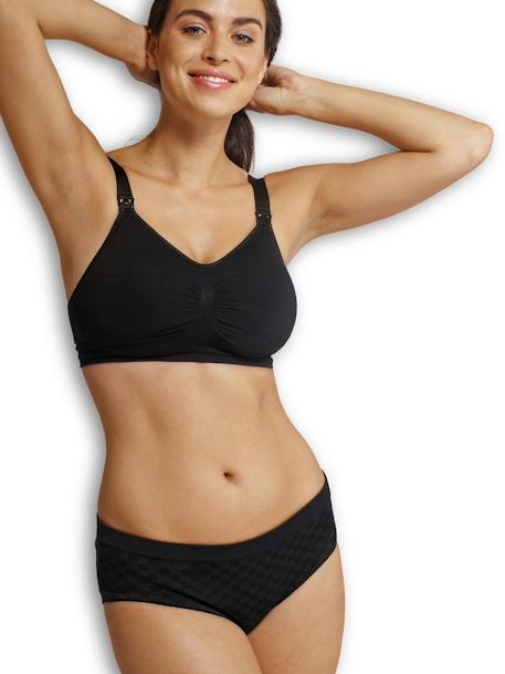 Soutien-gorge grossesse et allaitement rembourré sans coutures CARRIWELL NOIR - vertbaudet enfant 