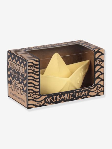 Jouet de bain Bateau Origami - MENTHE+NUDE+VANILLE - vertbaudet enfant 