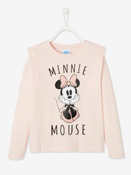 Disney Minnie® meisjes t-shirt met lange mouwen Roze met animatie - vertbaudet enfant 