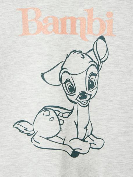 Sweat fille Disney® Bambi Gris chiné animé - vertbaudet enfant 
