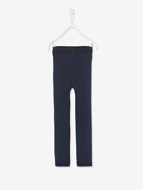 Fleece-legging voor meisjes blauw+gemêleerd grijs+roze (poederkleur)+zwart - vertbaudet enfant 