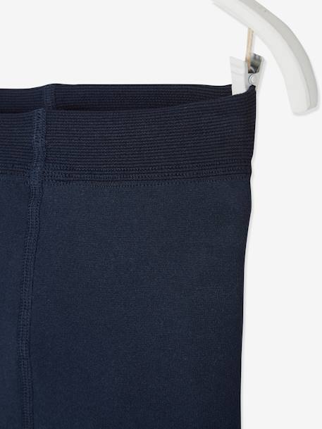 Leggings maille polaire fille bleu+gris chiné+gris perle+mauve+noir - vertbaudet enfant 