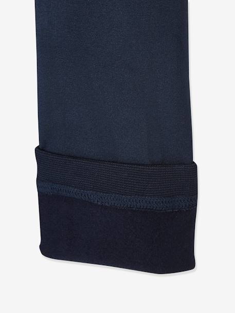Fleece-legging voor meisjes blauw+gemêleerd grijs+roze (poederkleur)+zwart - vertbaudet enfant 