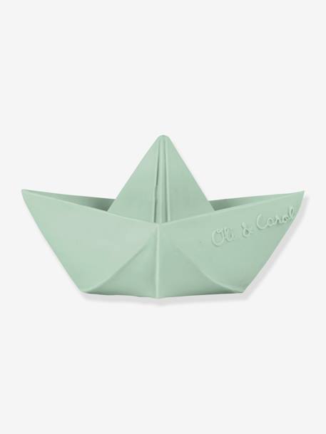 Jouet de bain Bateau Origami - MENTHE+NUDE+VANILLE - vertbaudet enfant 