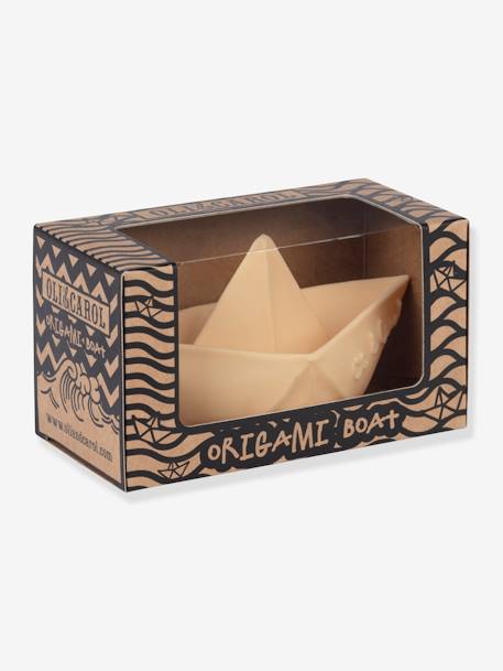 Jouet de bain Bateau Origami - MENTHE+NUDE+VANILLE - vertbaudet enfant 