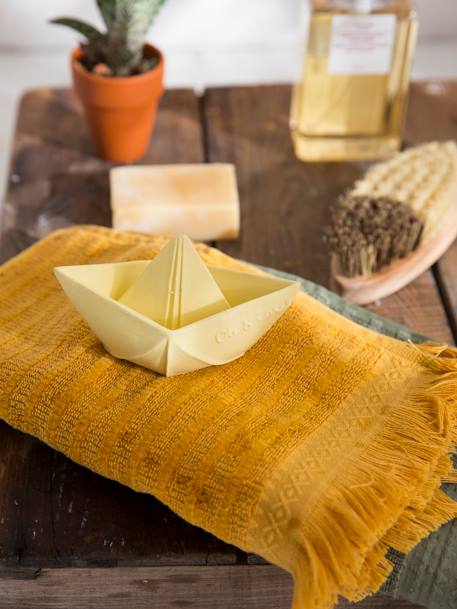 Jouet de bain Bateau Origami - MENTHE+NUDE+VANILLE - vertbaudet enfant 