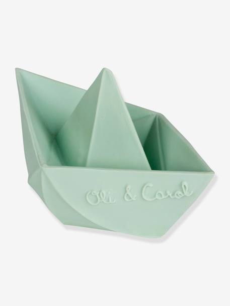 Jouet de bain Bateau Origami - OLI & CAROL MENTHE+NUDE+VANILLE - vertbaudet enfant 