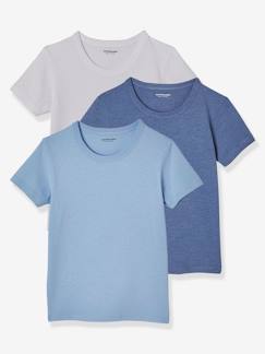 Garçon-Sous-vêtement-Lot de 3 T-shirts garçon manches courtes BASICS