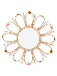 Linge de maison et décoration-Décoration-Miroir en rotin à pompons Sunshine