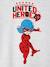 T-shirt manches longues Miraculous fille GRIS CHINE AVEC ANIME - vertbaudet enfant 