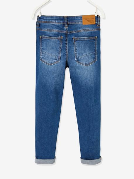 Slim fit jongensjeans Morphologik 'waterless' heupomtrek MEDIUM DENIM DONKERGRIJS+denimgrijs+double stone+RUW DENIM+STONE+zwart denim - vertbaudet enfant 