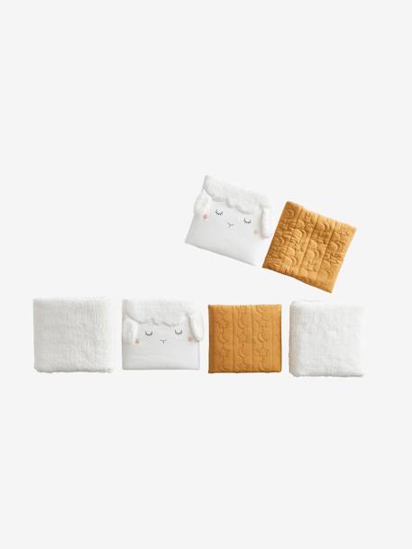 Tour de lit / tour de parc pare-chocs PETIT MOUTON écru / miel - vertbaudet enfant 