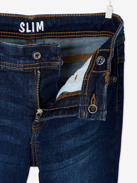 Slim fit jongensjeans Morphologik 'waterless' heupomtrek SMALL DENIM DONKERGRIJS+denimgrijs+double stone+RUW DENIM+STONE+zwart denim - vertbaudet enfant 