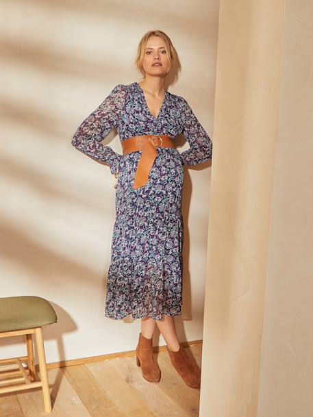 Ceinture maternité en cuir camel - vertbaudet enfant 