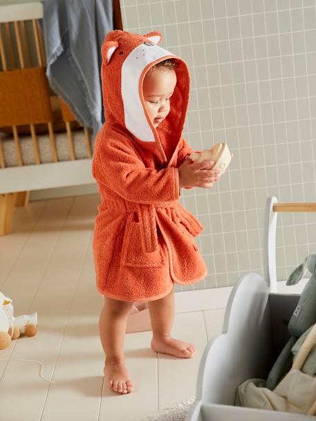 Peignoir de bain bébé Renard ORANGE - vertbaudet enfant 