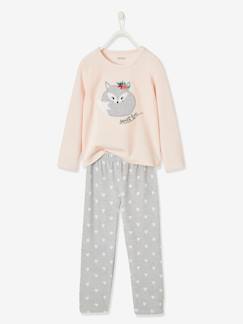 Pyjama velours fille renard  - vertbaudet enfant