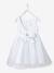 Robe cérémonie fille satin et tulle BEIGE POUDRE+BLANC+bleu ciel - vertbaudet enfant 