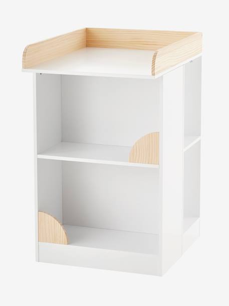 Table à langer transformable en bibliothèque LIGNE ECLIPSE BLANC - vertbaudet enfant 