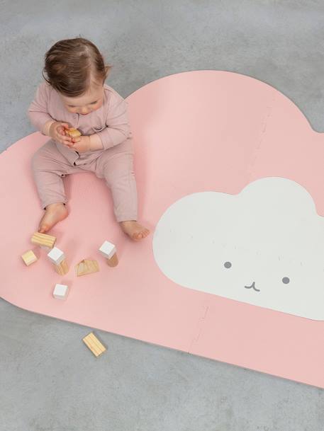Klein wolken speelkleed - QUUT PARELGRIJS+POEDERROZE - vertbaudet enfant 