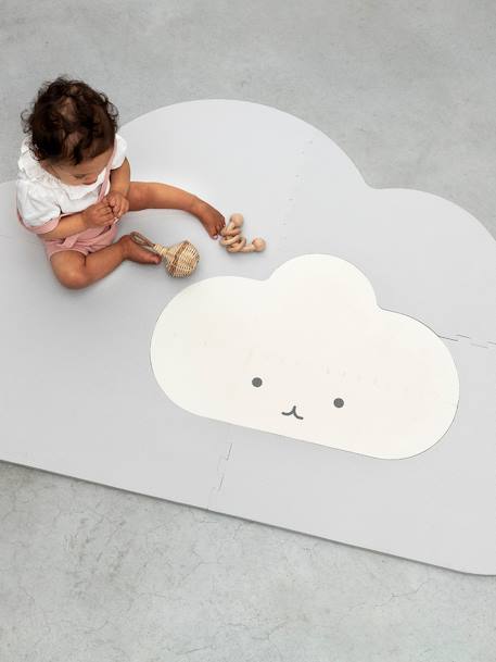 Klein wolken speelkleed - QUUT PARELGRIJS+POEDERROZE - vertbaudet enfant 