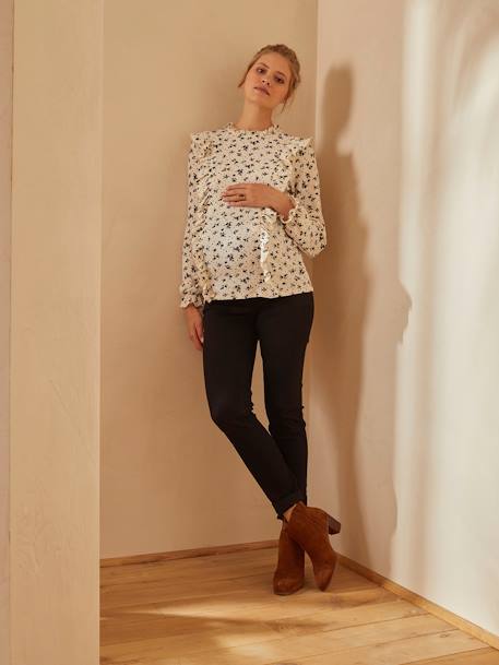 Jean de grossesse slim bandeau sans couture BRUT CF SWATCH+DOUBLE STONE CF SWATCH+GRIS CF SWATCH - vertbaudet enfant 