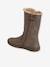 Bottes fourrées fille taupe irisé - vertbaudet enfant 